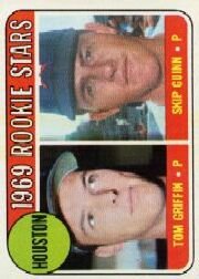 1969 Topps Baseball Cards      614     Rookie Stars-Tom Griffin RC-Skip Guinn RC